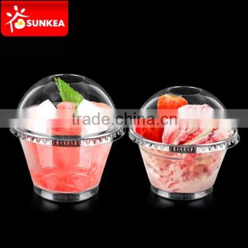 5oz, 9oz clear plastic disposable ice cream cups with company logo                        
                                                Quality Choice