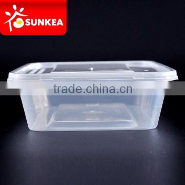 Plastic sushi packaging box with square base for Brazil Market