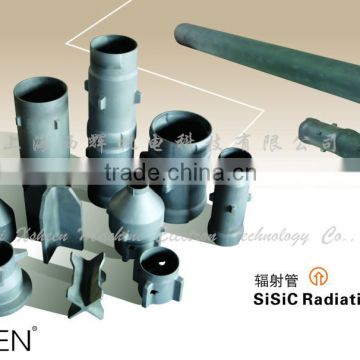 high quality SiSiC Radiation Pipe for smelting,steel metallurgy industry,SiSiC pipe