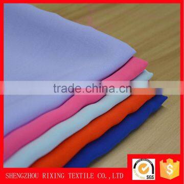 Factory whoelsale polyester woven plain velvet fabrics chiffon for chiffon maxi dresses