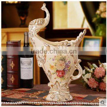 2016 new ceramic indoor vase for European style decor