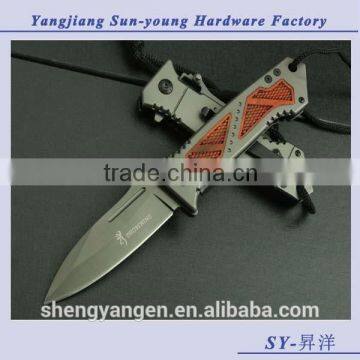 OEM DA53-1fast Opening Folding Knife(flat Head) Hunting Knife Pocket Knife UD401724