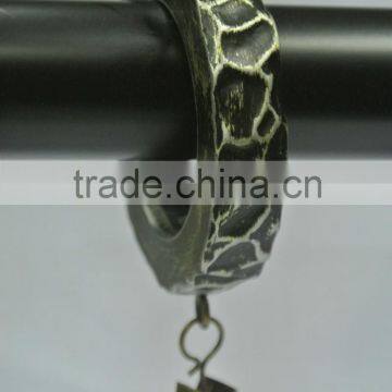 Custom Drapery Curtain Rod Rings With Clips For 1", 1-1/4" and 1-1/2" Curtain Rods photo-3