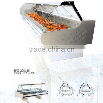 Curved glass refrigerated showcaseSFG-20K/25K