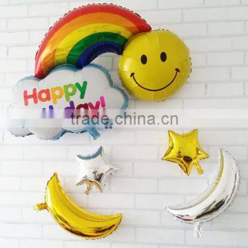 2015 hot sale cloud shape foil /mylar balloon for Valentine's Day ,party /weeding Party/ flower shape balloon