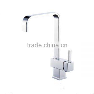 china supplier modern kitchen designs single handle unique square brass kitchen water tap faucet mixer kitchen accessories