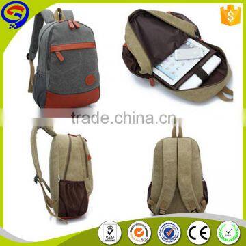 New Product Trade Assurance Oem School Canvas Backpack photo-3