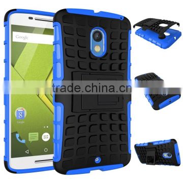 Heavy duty TPU and plastic combo hybrid case for Motorola Moto X Play