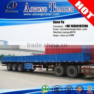 Durable Tri axles 40' shpping container side board cargo semi-trailer with twist locks