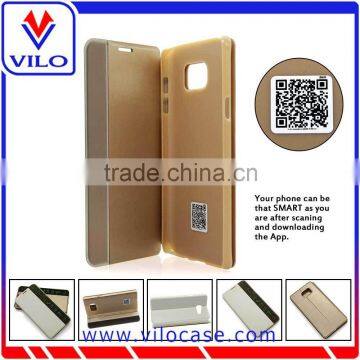 leather materail smart phone cover
