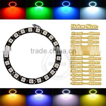 Car spare parts led angel eyes halo ring headlamp, angel eyes headlight