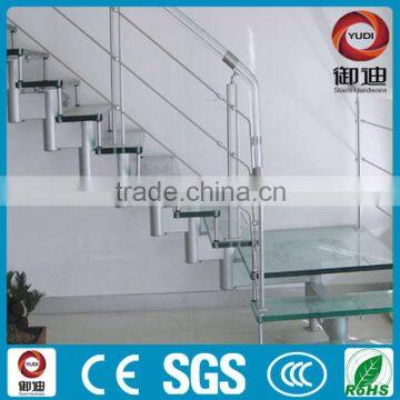 YUDI Steel Glass Straight Stairs for Home Prefabricated Made in China photo-3