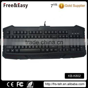Cool LED Illuminated Ergonomic Backlit Gaming Keyboard Manufacturer Quality Choice photo-4