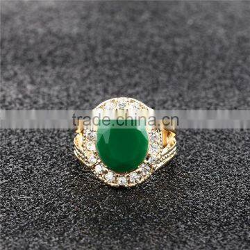 Zinc Alloy Gemstone Rinestone Latest Design Simple Stone Gold Finger Ring Designs photo-4