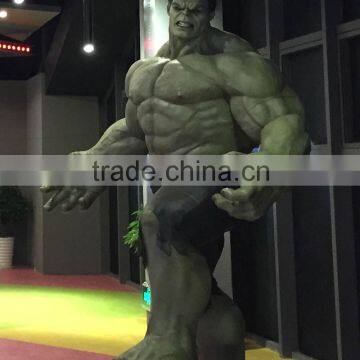 hot sale newest sculpture of hero Hulk lifesize figure