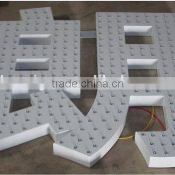 Outdoor use LED punching letters with exposed LED lights