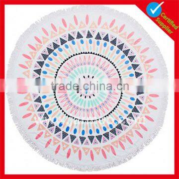 Inexpensive custom design Hot sell cotton round beach towel                        
                                                                                Supplier's Choice