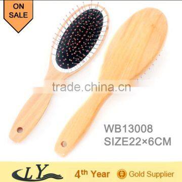 high quality wooden cushion hair brush for head massager