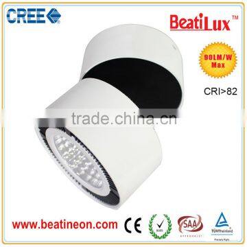 Classical design 15W 30W LED COB surface mounted down light adjustable&Rotatable CE ROHS TUV Zhongshan factory