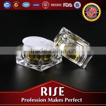 RISEPACK acrylic transparent cosmetic jars