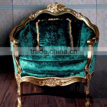 Luxurious Classic furniture sofa with gold leaf gilding