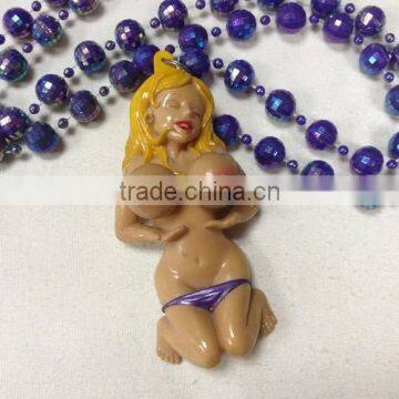 Bobble Medallion Beads - Nude Girl