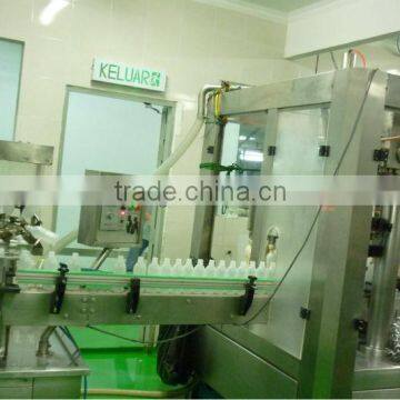 Yoghurt bottle filling and aluminum foil sealing machine