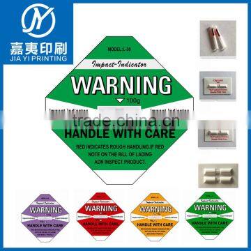 Shockwatch Impact Indicator Quality Transport Label Logistic Monitor Packing Label Tape