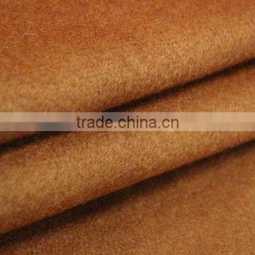 Single camel cashmere wool mill British wool fabrics with qiu dong with thick overcoat fabrics