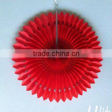 Xmas tissue paper fans promotional paper fan cheap paper folding fans