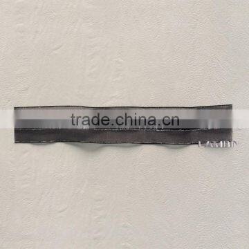 Customized transparent gauze yarn printed woven ribbon tape