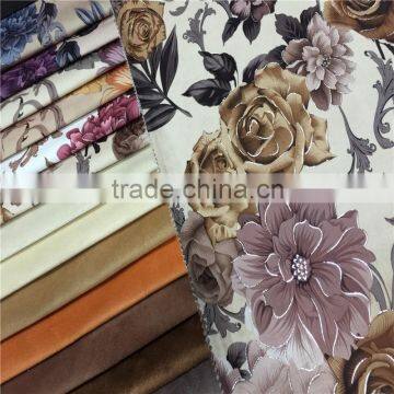 2016 hot selling velvet with sliver printed and embossed for home textile sofa