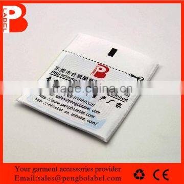 Dongguan Factory OEM polyester satin material clothing RFID care label