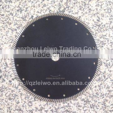 Turbo Saw Blade 10 inch (250 mm) Diamond Cutting Disc for Granite Marble Ceramic Tiles Porcelain Slates Thickness 2.8 mm