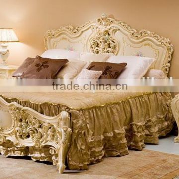 French Victorian Antique Luxury Bed furniture NFB13