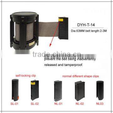 2m crowd control barrier post queue belt cassette