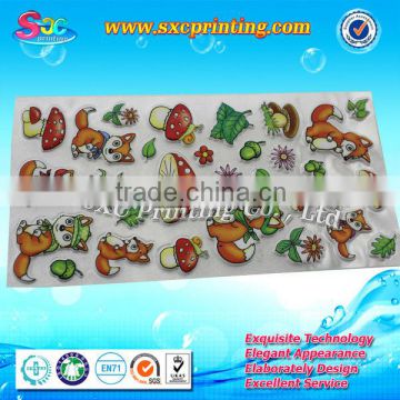 custom design Cartoon Decorative Puffy Sticker with factory price