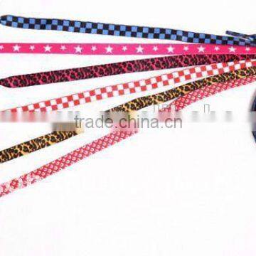 custom product Polyester Screen Printed Tube Shoelace