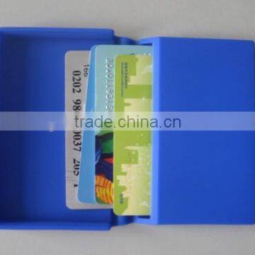 2015 Dongguan innovative new products durable customized silicone card holder wallet for business