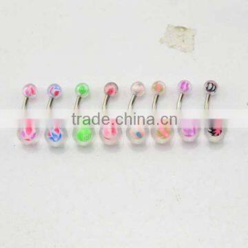 Stainless Steel Curved Barbell With Charming Acrylic Balls Tongue Rings New Fashion Magnetic Tongue Piercing Jewelry photo-6
