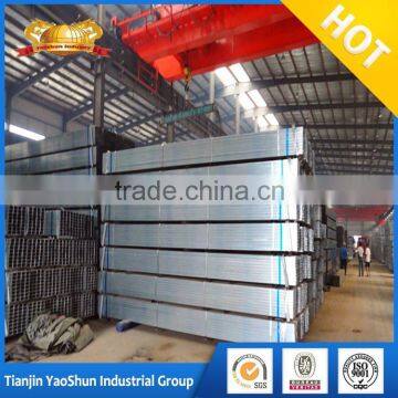 20*40mm Pre / Hot Galvanized Rectangular Steel Tubes Hot Selling