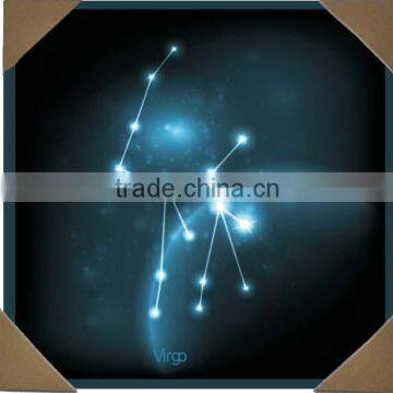 Horoscope LED canvas painting, lighted wall art, home decoration