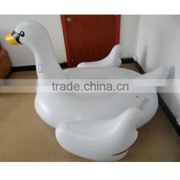 assorted color giant Inflatable swan animal pool float water ride on