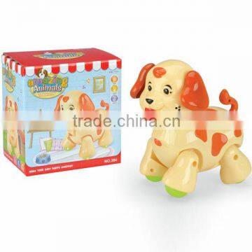 Walking cartoon dog music and lignt toy for kids