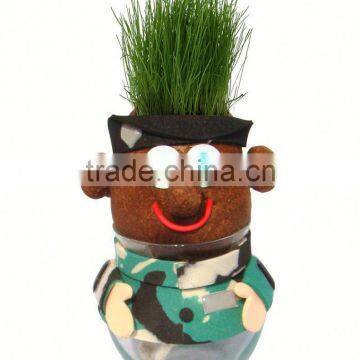 unique fashionable handmade eco friendly gifts grow a grass head dolls