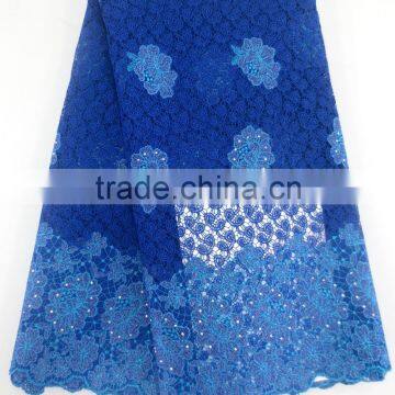 2015 guipure lace fabric/high quality rhinestone lace/bridal lace fabric wholesale