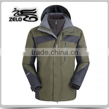 2015 fashionable cheap 3 in 1 ski jacket OEM manufacturer china