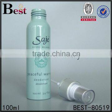 100ml pretty cosmetic aluminum spray bottle manufacturers