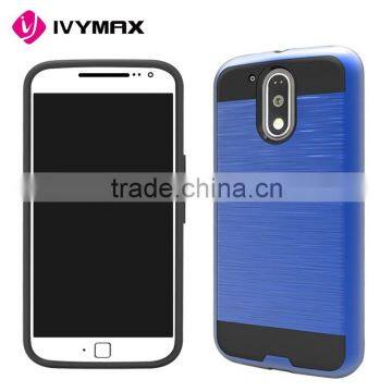 2 in 1 textured pattern grip bumper phone case for MOTO G4/ G4 plus