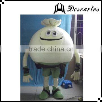 Large size food plush mascot costume, plush bun walking costume for festival